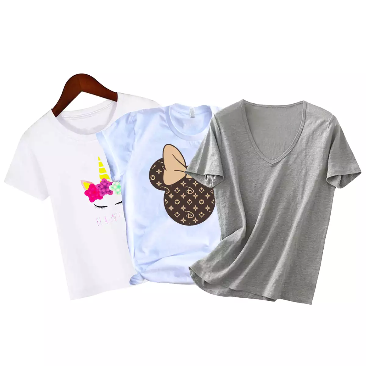 3 Pcs Women's Fashion T-shirt S4541361