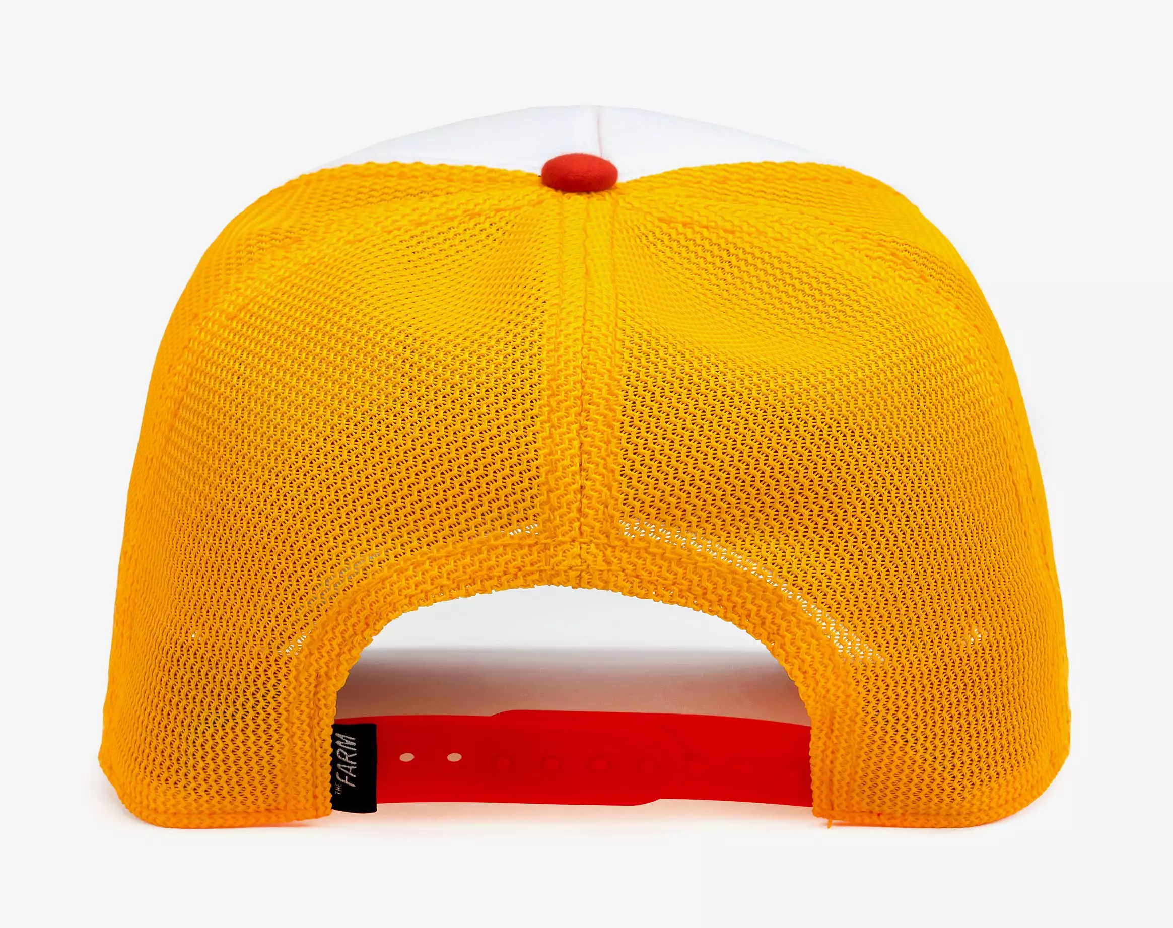 #4 French Fried Trucker Mens Hat (Yellow/Red)