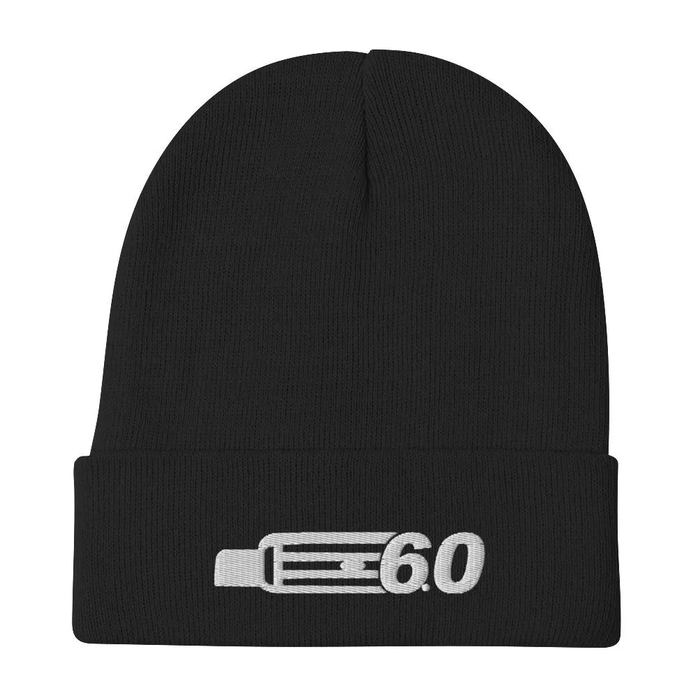 6.0 Power Stroke Winter Hat Embroidered Beanie