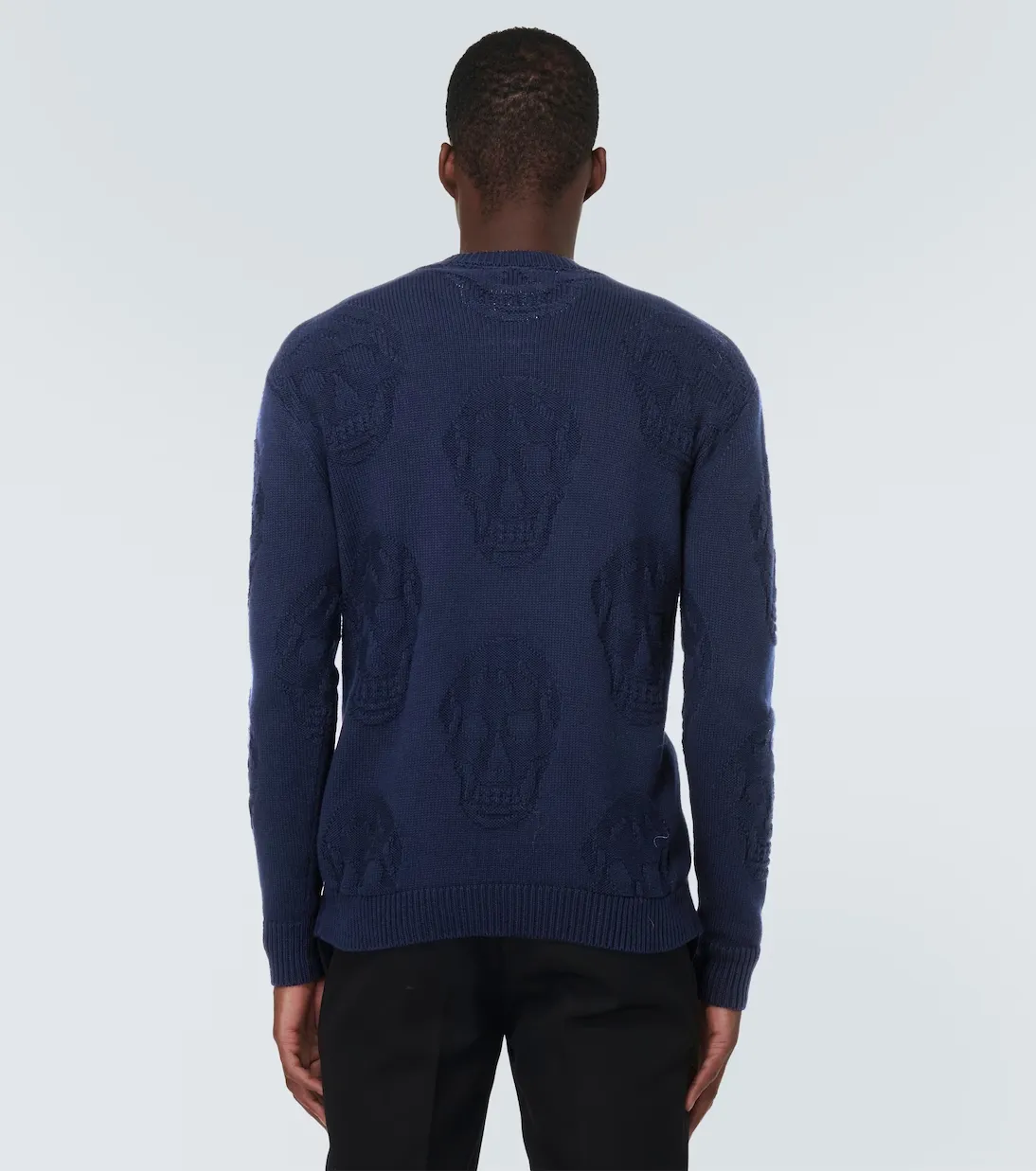 alexander mcqueen  |Street Style U-Neck Long Sleeves Cotton Sweaters