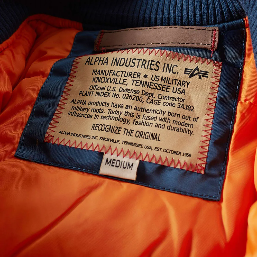 Alpha Industries MA-1 VF 59 Flight JacketBold Blue