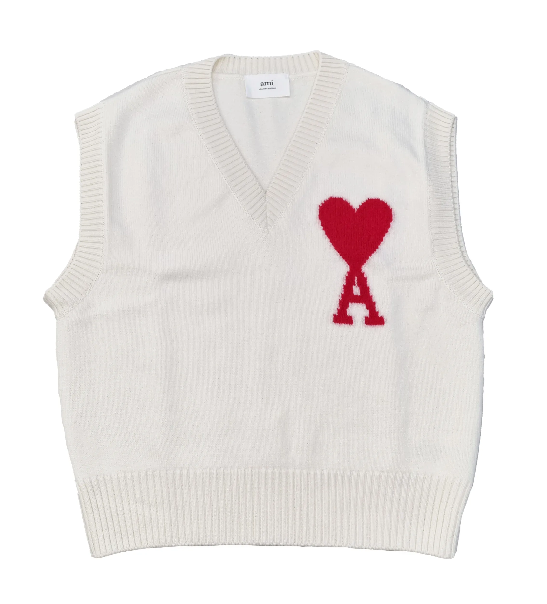 AMI PARIS  |Heart Unisex Wool Street Style Logo Designers Sweaters