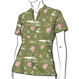 Army Green Classic - OGA Ladies Polo - Army Green