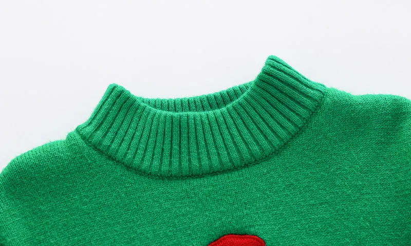 Baby Kid Girls Boys Solid Color Cartoon Christmas Sweaters Wholesale 23112803