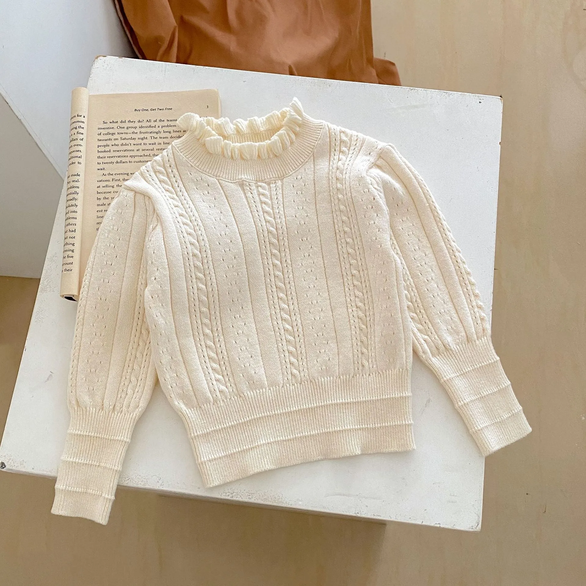 Baby Kid Girls Solid Color Sweaters Wholesale 230828153