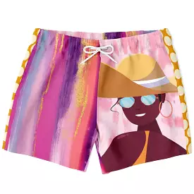 Bahama Mama Bella Patchwork Print Swim Trunks/Shorts