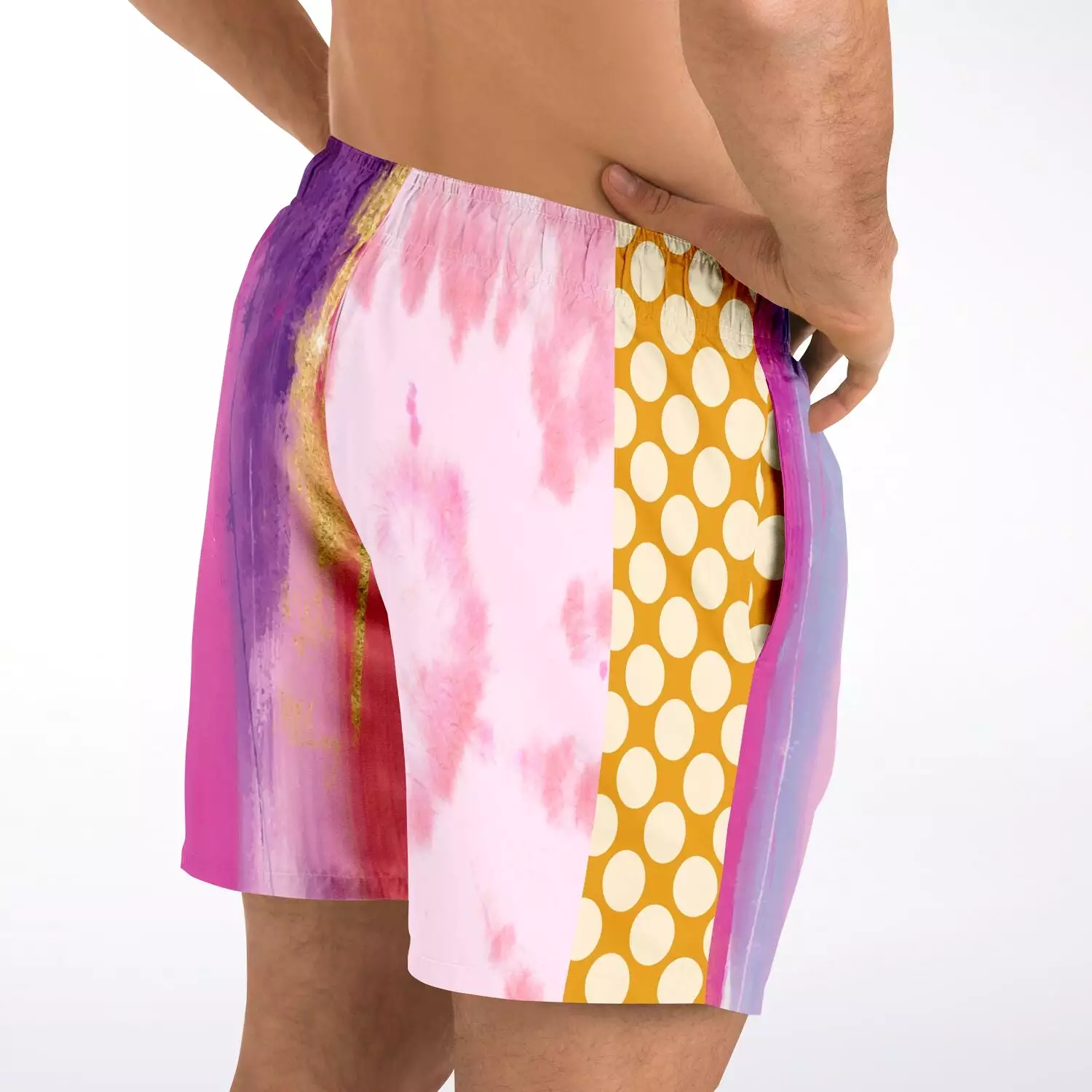 Bahama Mama Bella Patchwork Print Swim Trunks/Shorts