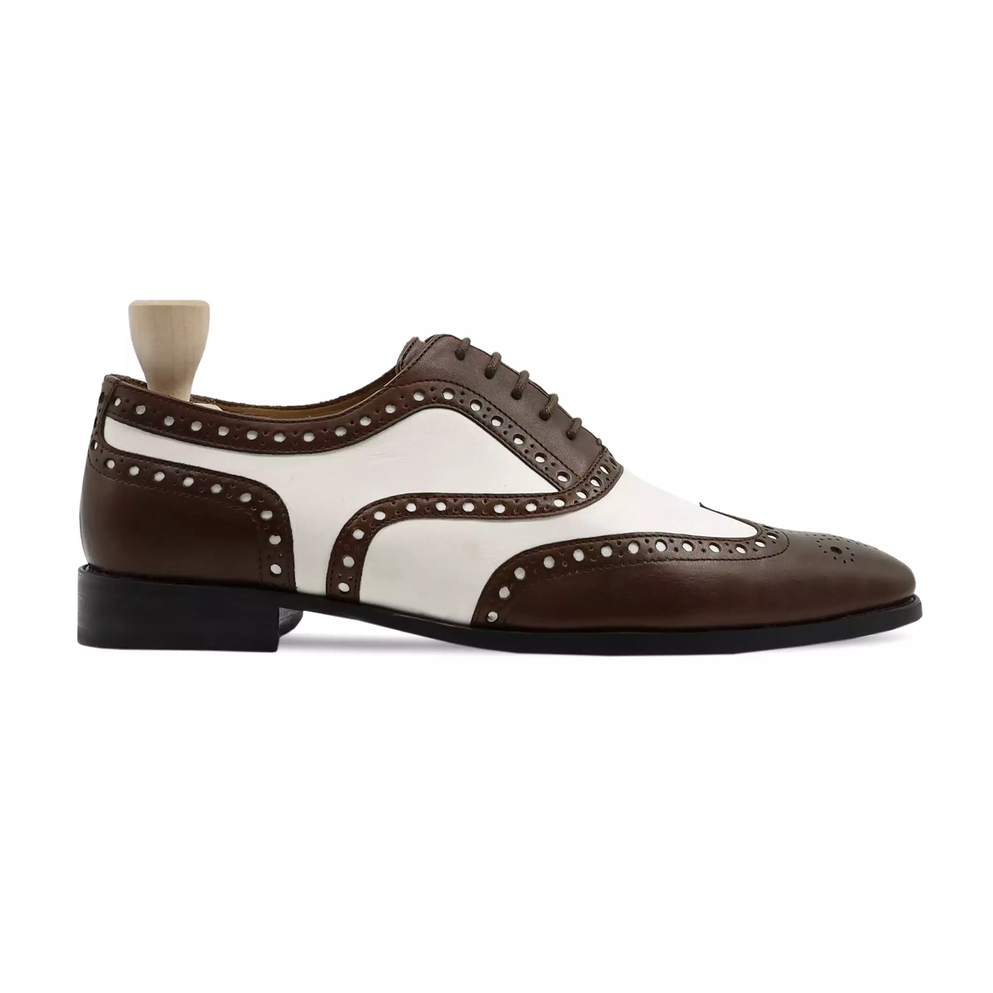 BANJUL - FUSION OF DARK BROWN AND WHITE OXFORD