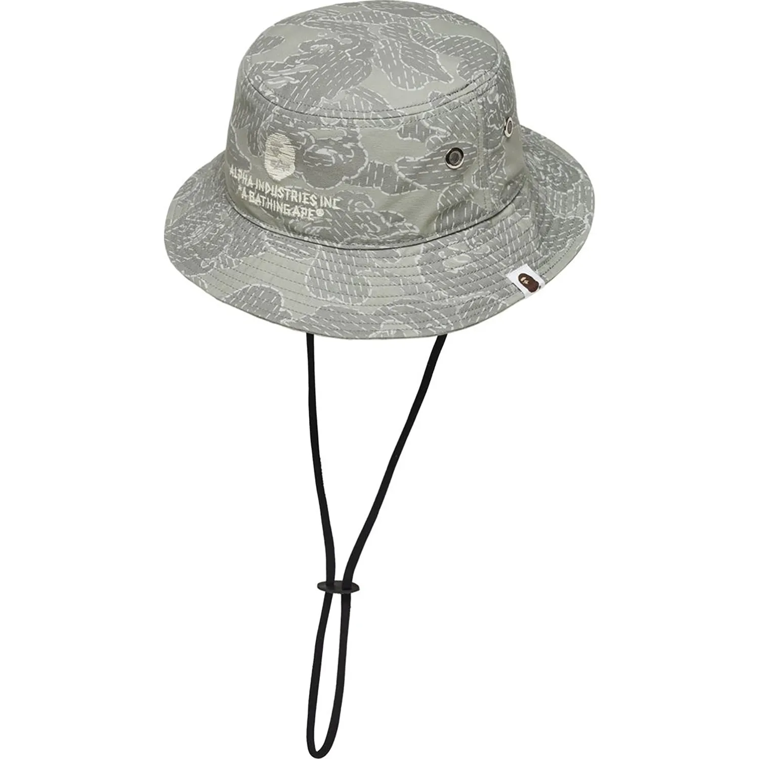 BAPE X ALPHA INDUSTRIES MILITARY HAT MENS