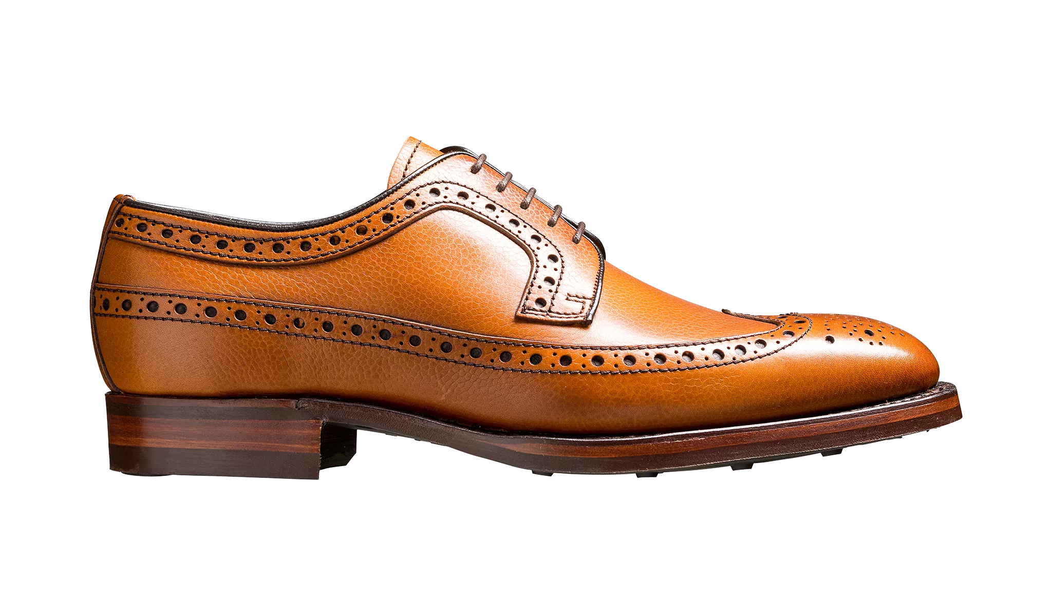 Barker Calvay Classic Long-Wing  Brogue Shoe - Cedar Grain