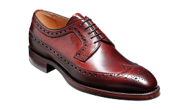 Barker Calvay Classic Long-Wing  Brogue Shoe - Cherry Grain