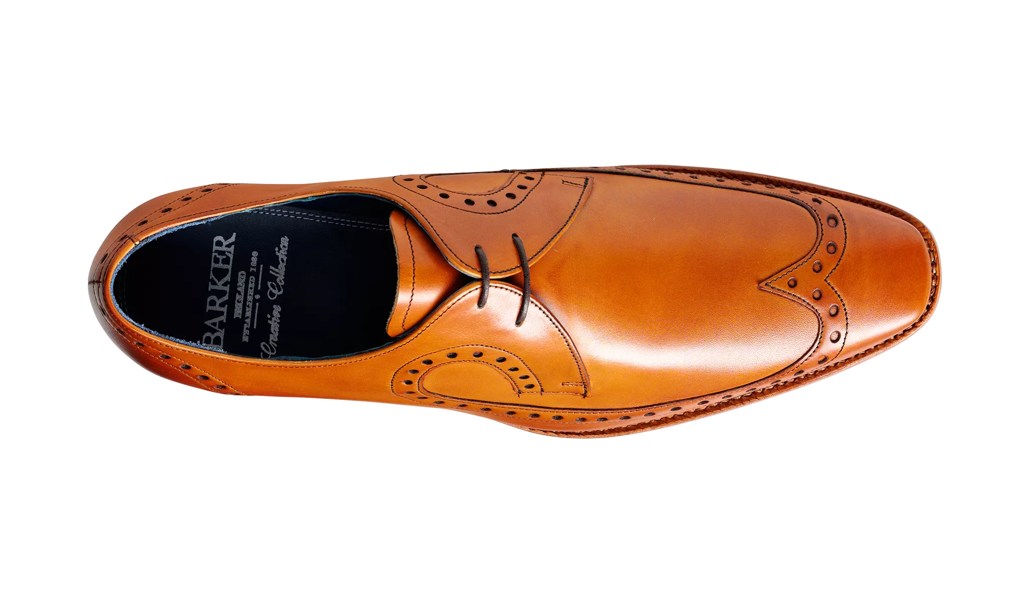 Barker Woody Long-wing  Brogue Derby - Cedar Calf