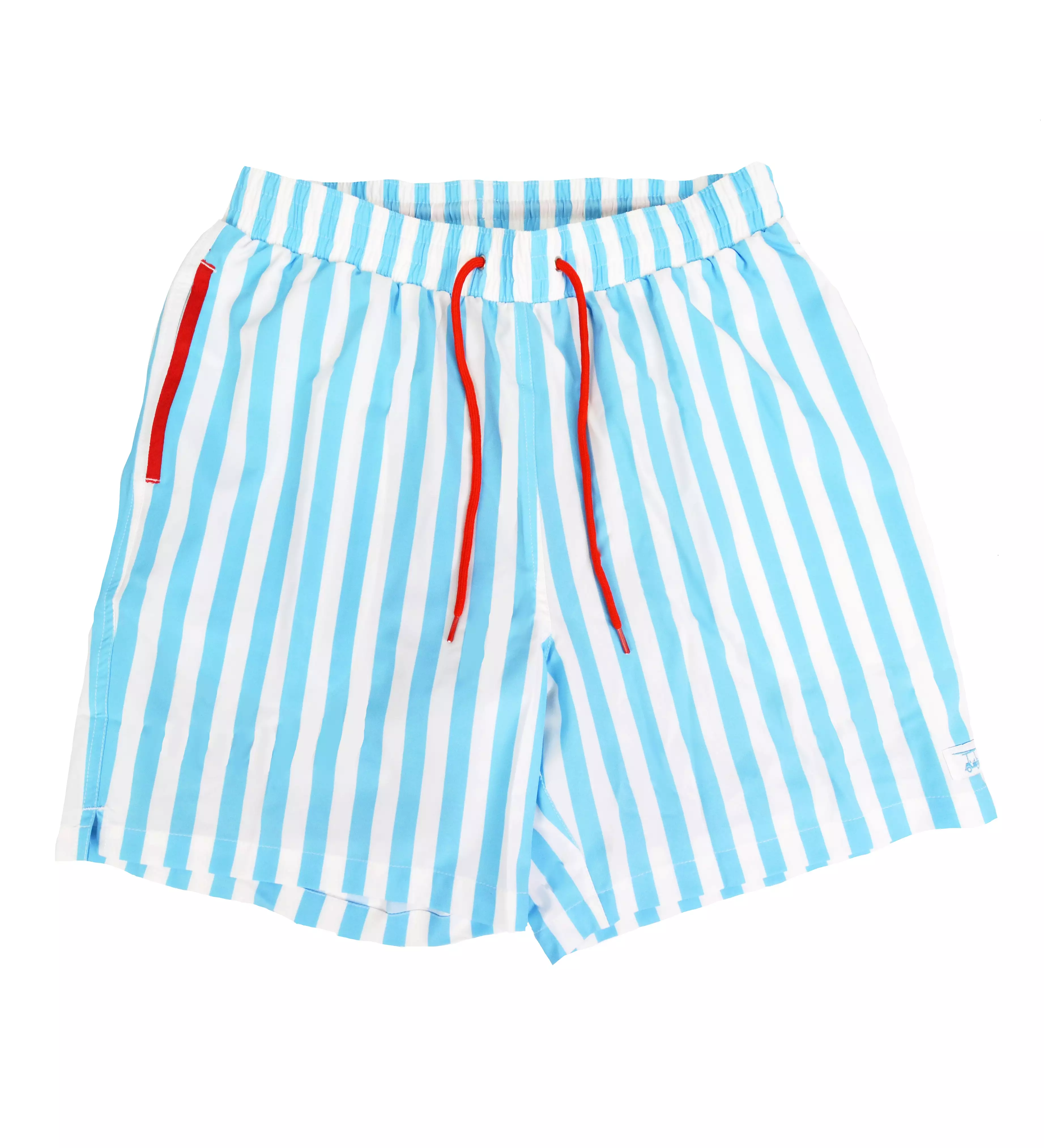 Bell/White Swim Trunks