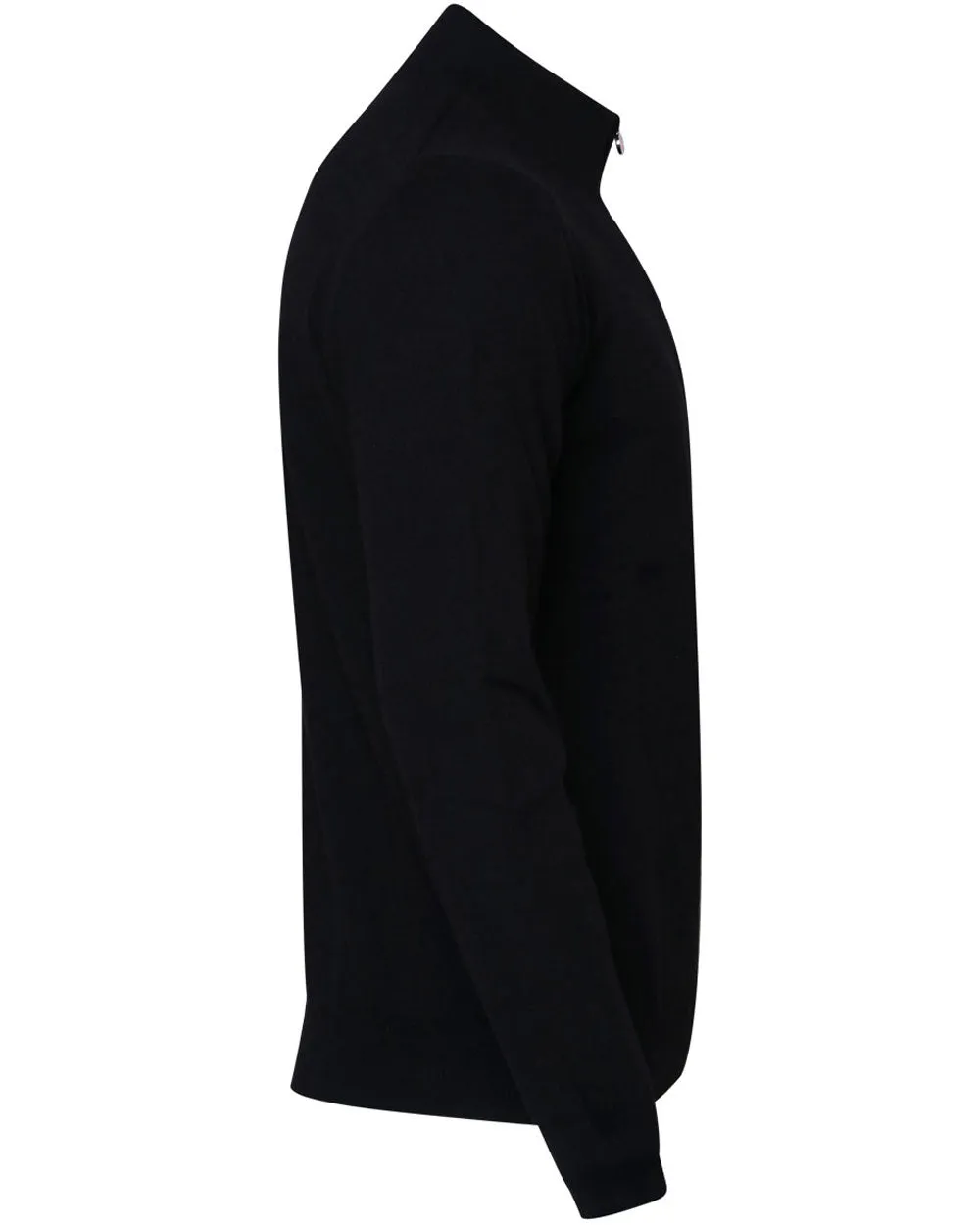 Black Cashmere Quarter Zip