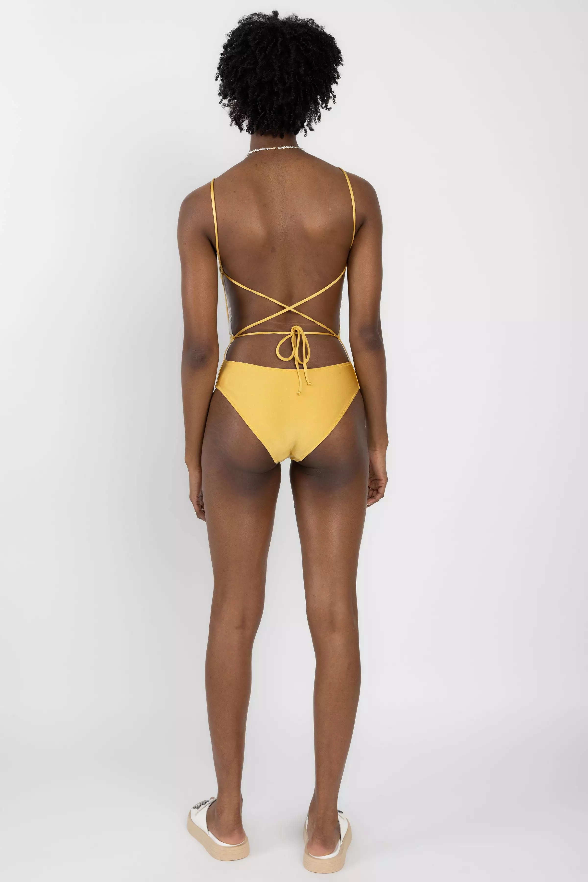 Camille N°50.1 One Piece Swimsuit in Luminous Gold