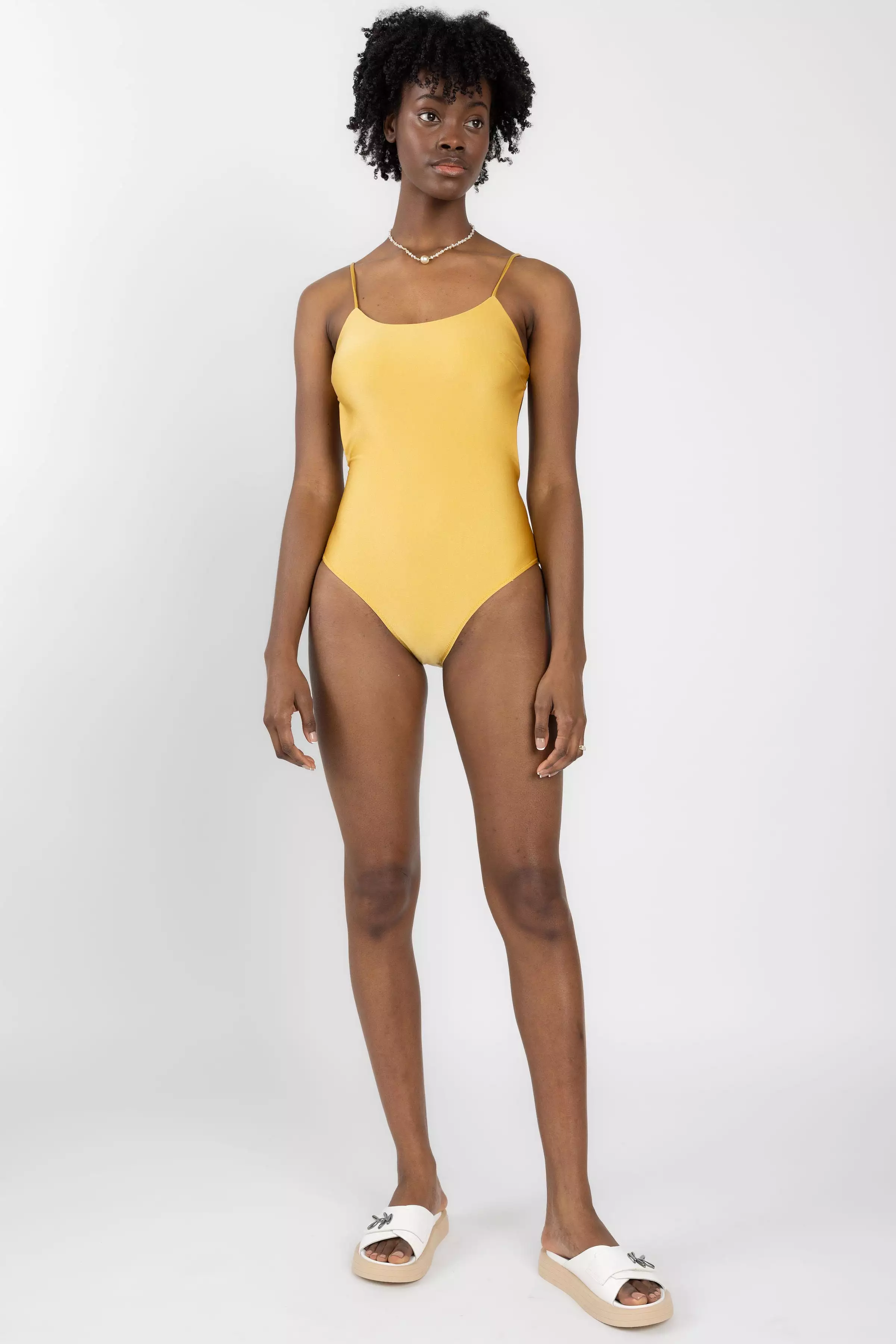 Camille N°50.1 One Piece Swimsuit in Luminous Gold