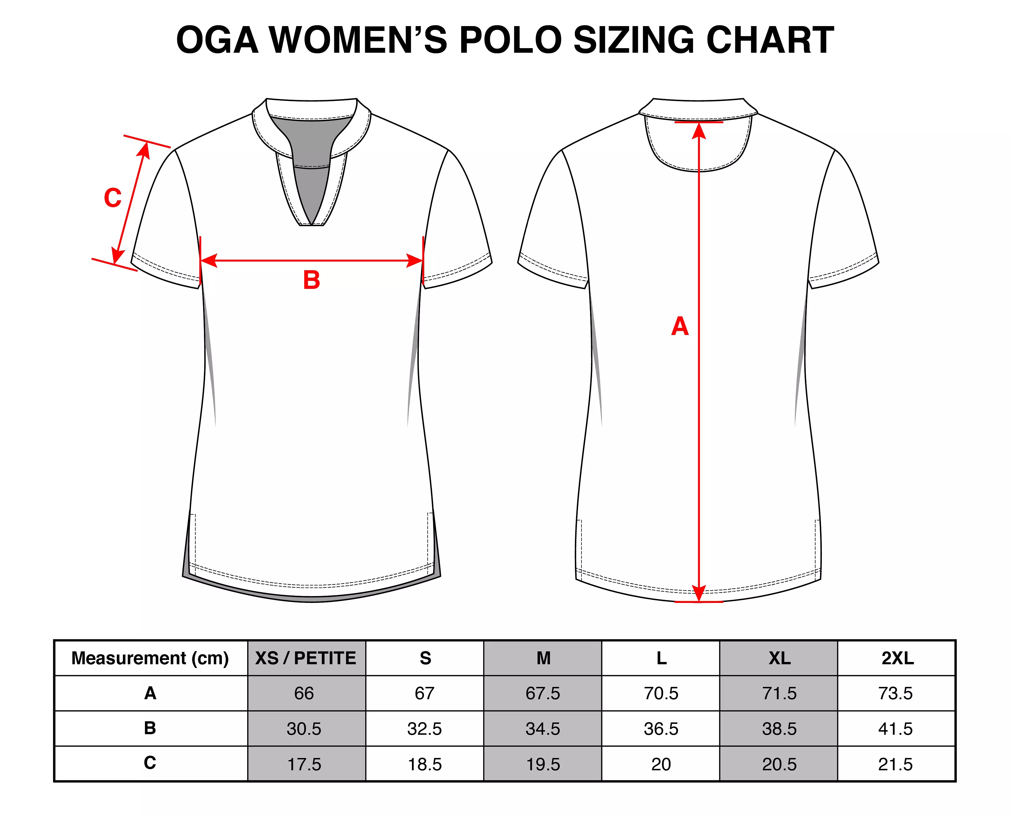 Classic - OGA Ladies Polo - Black