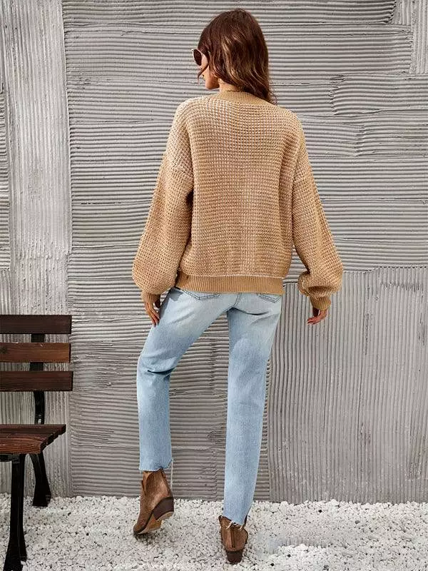 Cropped Amazon Cardigan Sweater