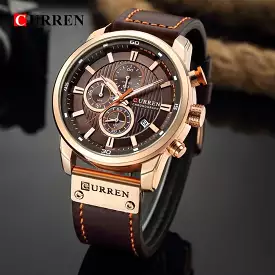 Curren 8291 Leather Strap Watch