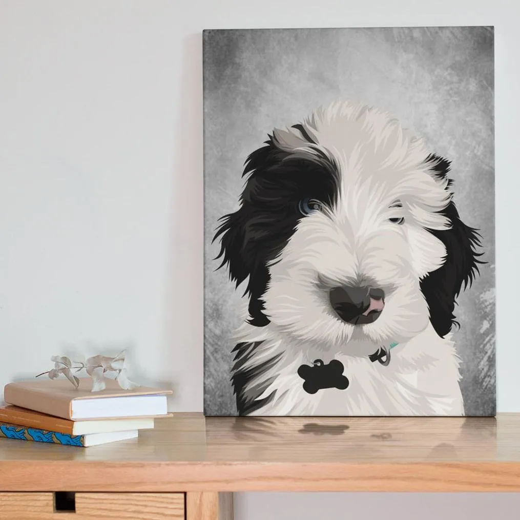 Custom Pet Portrait Canvas Wraps