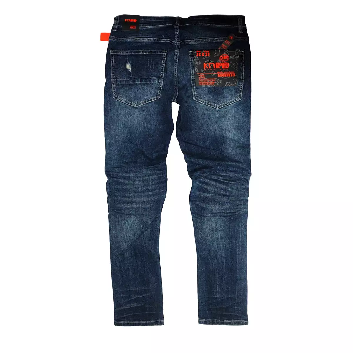 Distressed Prpl Stripe Denim (Dk Indigo) /C1