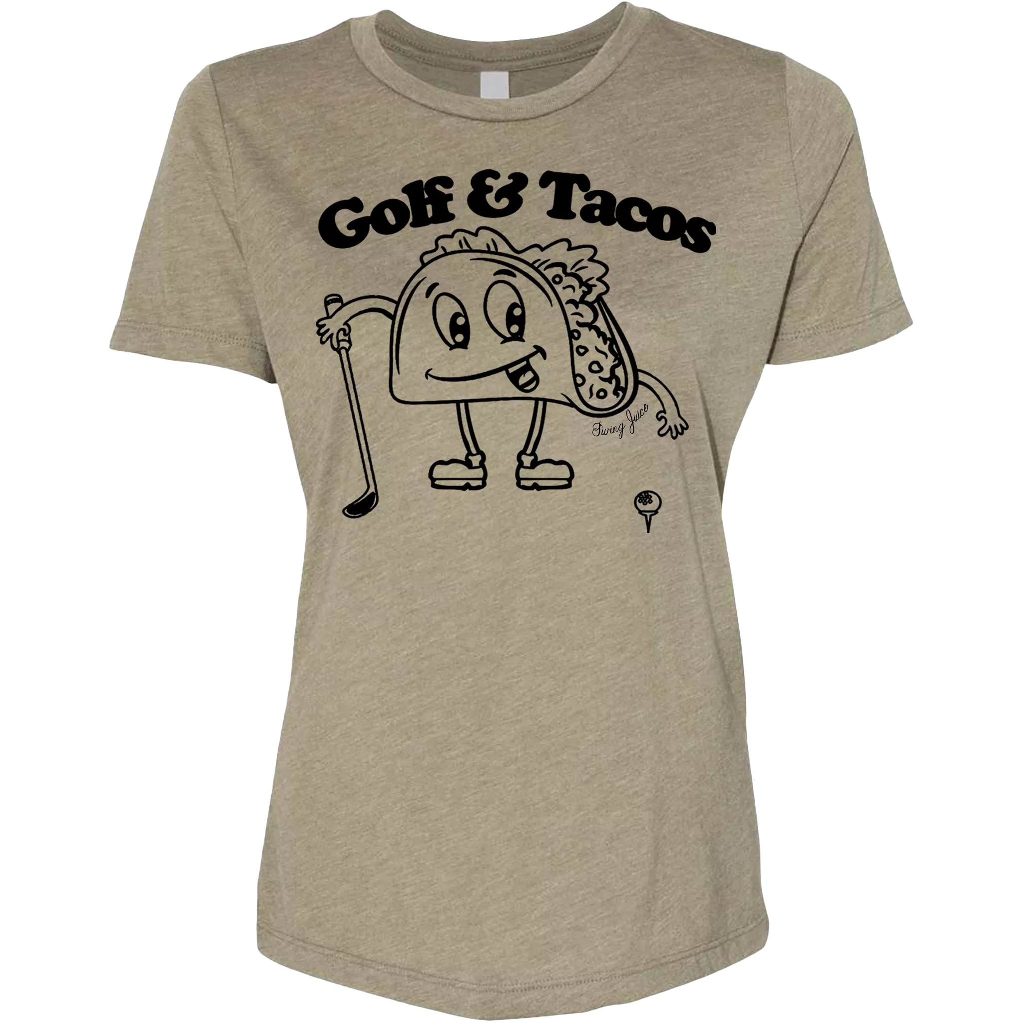 Golf & Tacos Women's T-Shirt Military Green