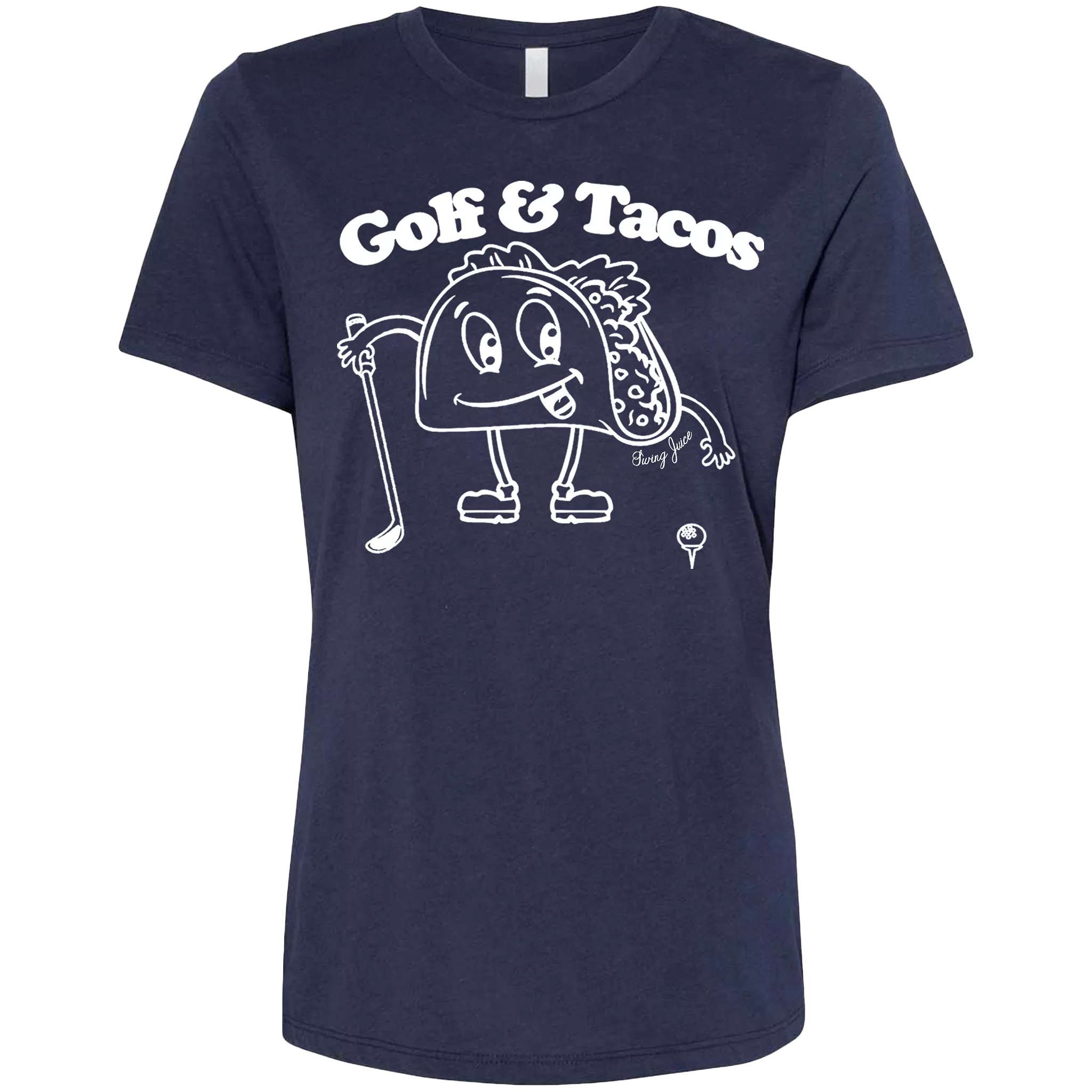 Golf & Tacos Women's T-Shirt Navy