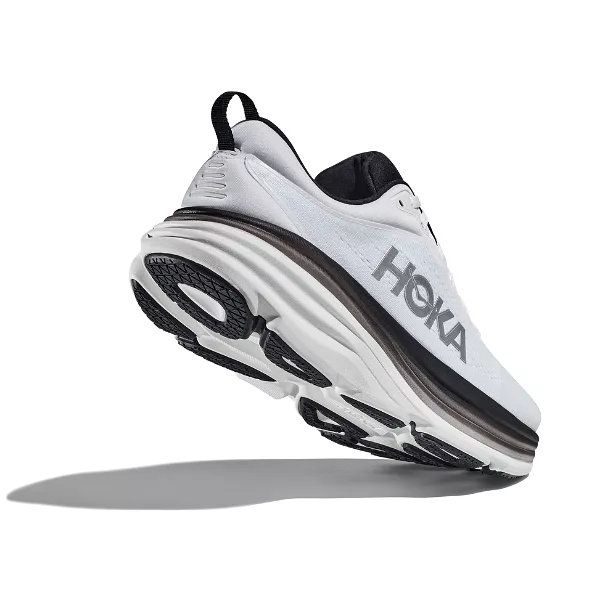 HOKA Bondi 8 Men's Wide White / Black