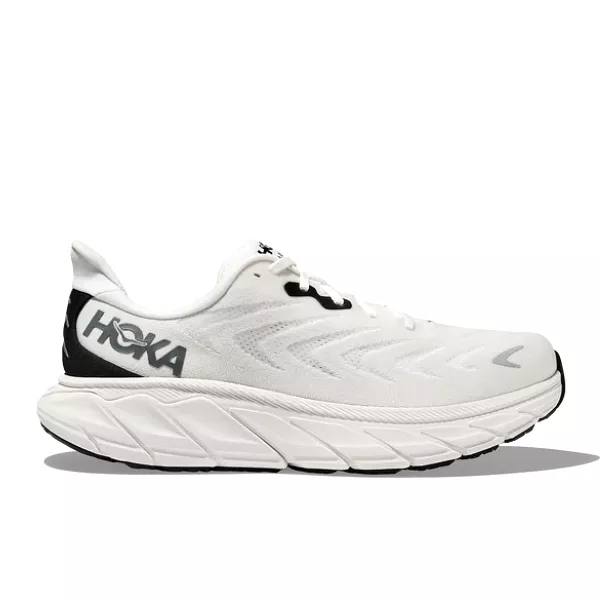 HOKA Men's Arahi 6 Wide Blanc De Blanc / Steel Wool