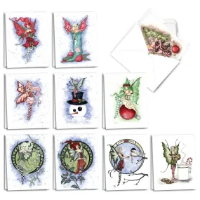 Holiday Fairies Mini Notecards