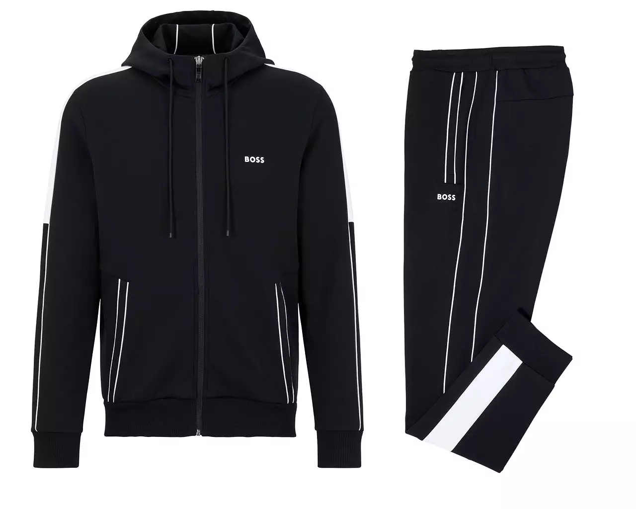 Hugo Boss 50477193 001 Hooded Tracksuit set Black