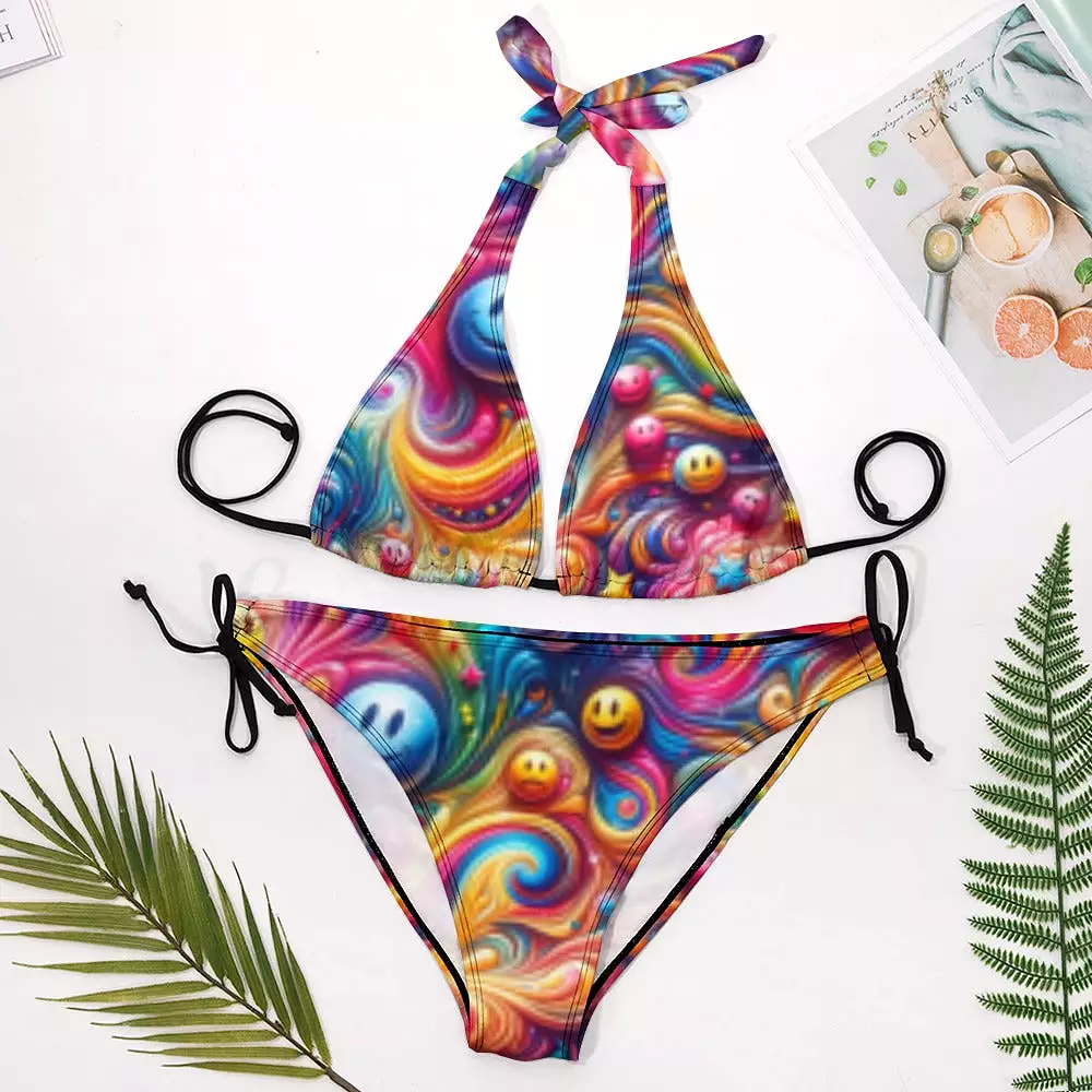 Joyful Whirls Rave Plus Size Bikini