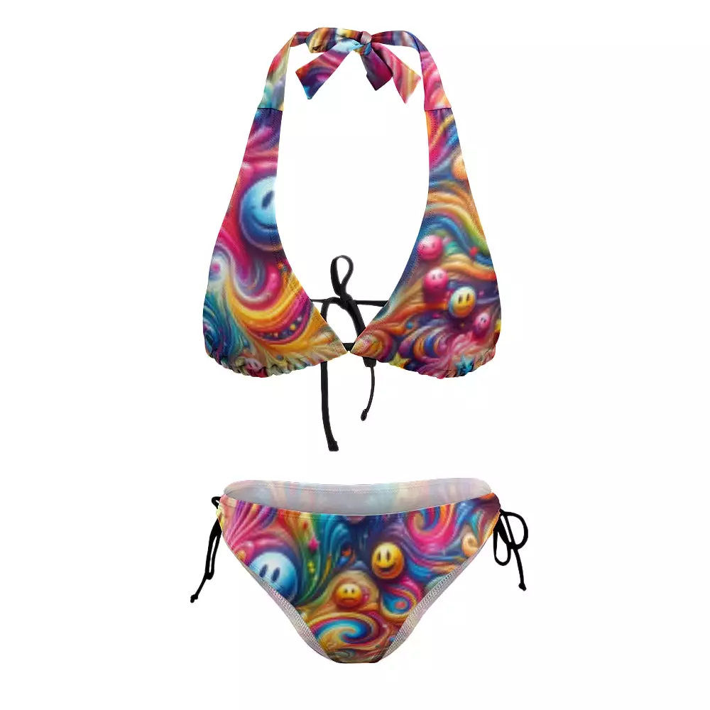 Joyful Whirls Rave Plus Size Bikini