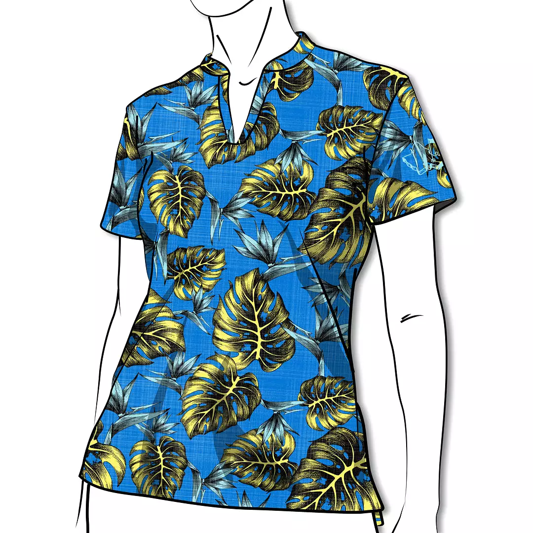 Jungle Blue Butter - OGA Women's Polo - Blues and Butter