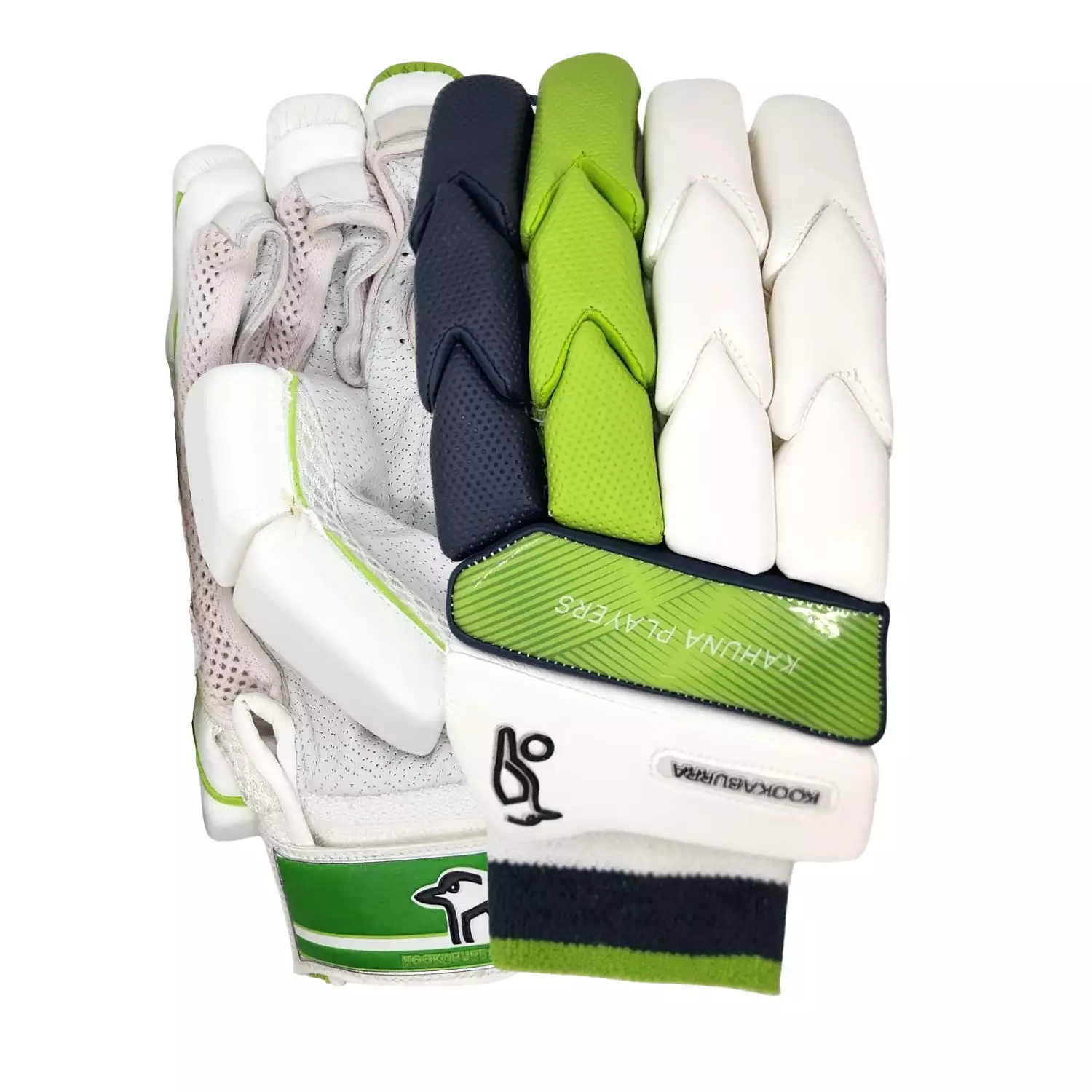 Kookaburra Kahuna Players Cricket Batting Gloves Men Size Green - For Right Hand Players