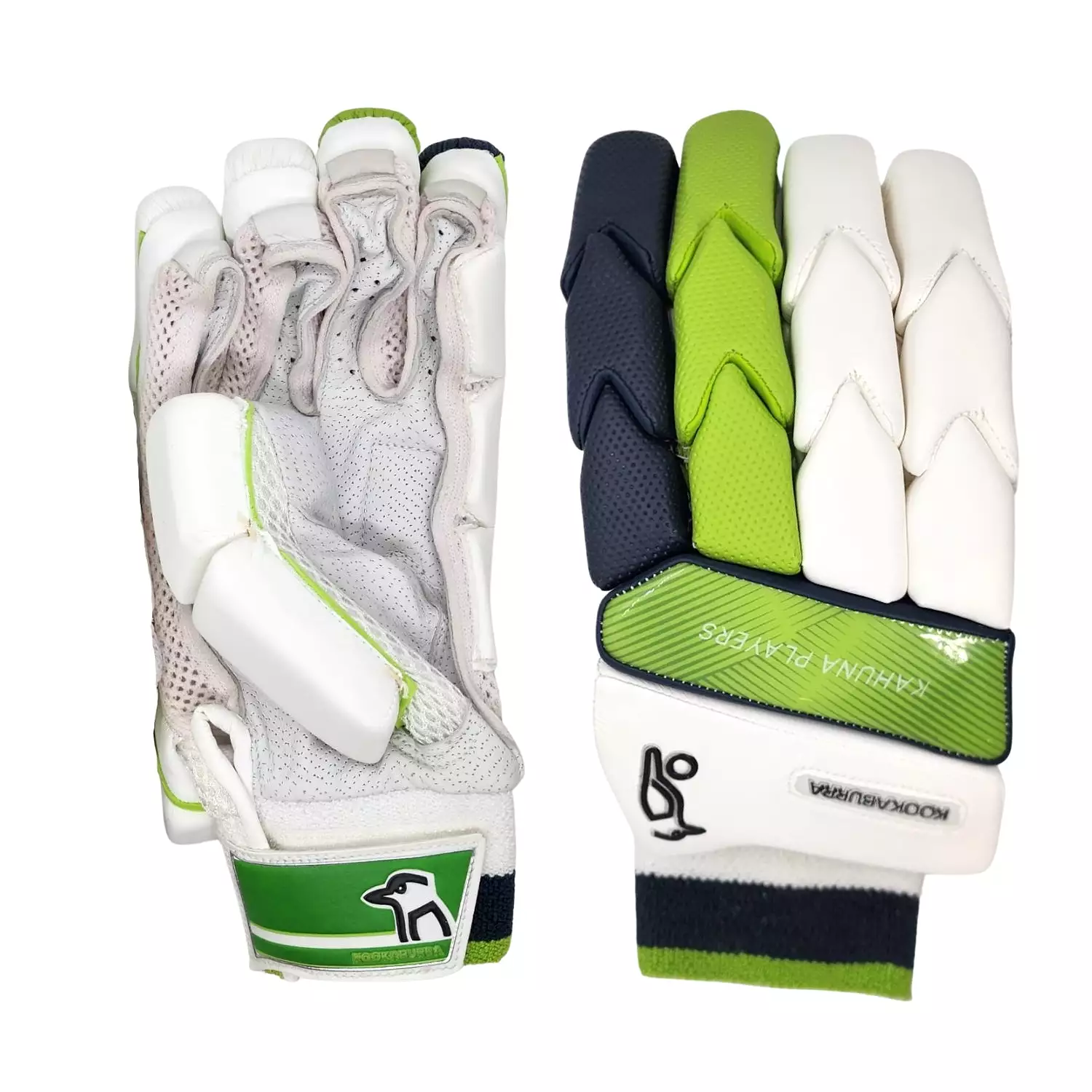 Kookaburra Kahuna Players Cricket Batting Gloves Men Size Green - For Right Hand Players