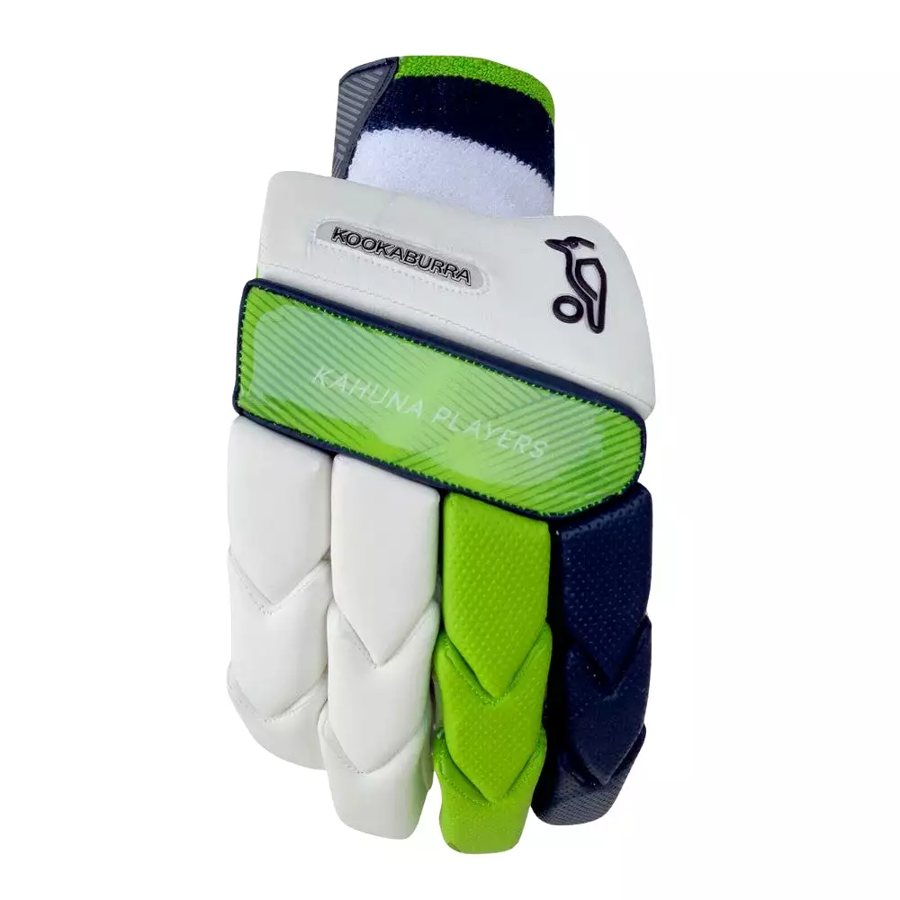 Kookaburra Kahuna Players Cricket Batting Gloves Men Size Green - For Right Hand Players