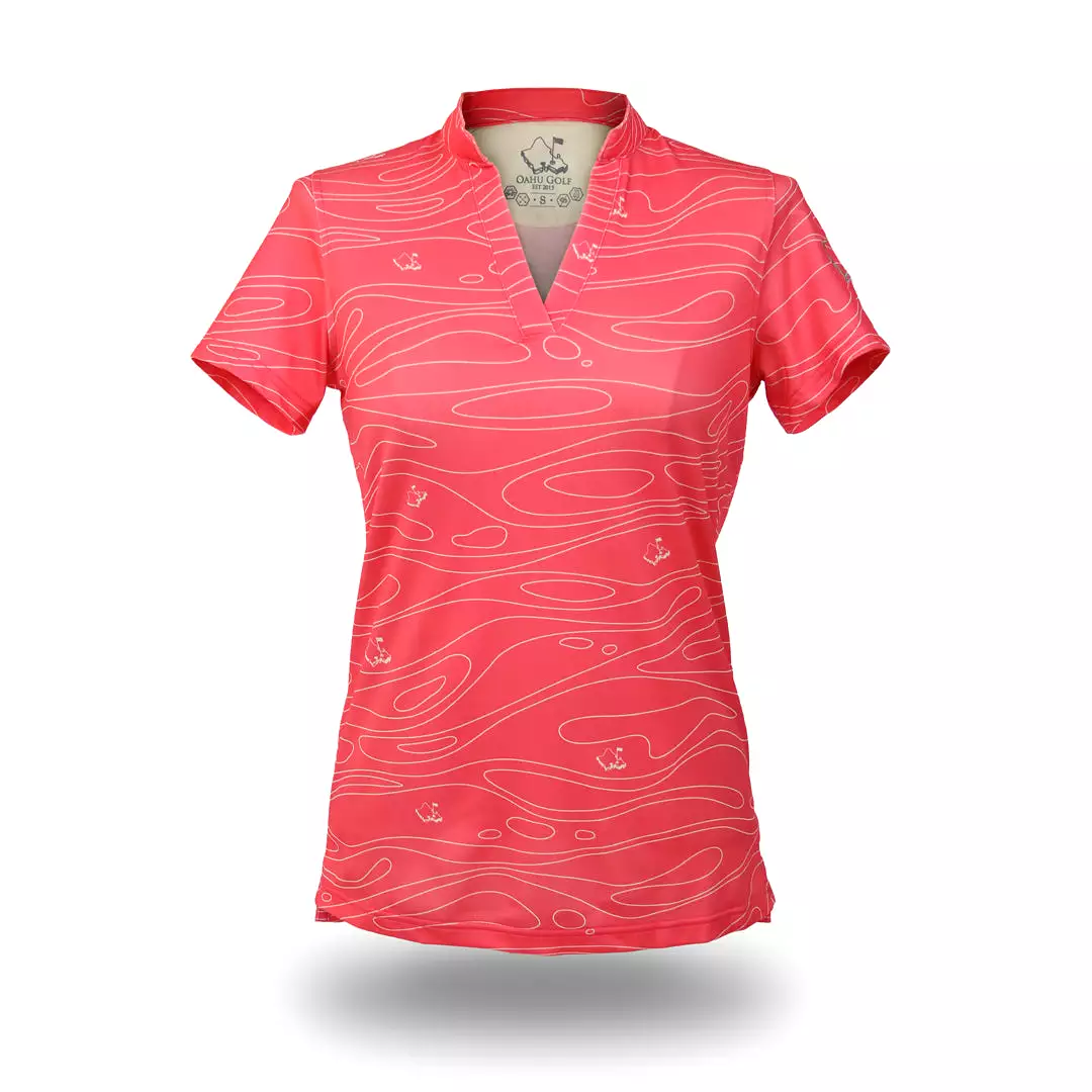 Liquid Guava - OGA Ladies Polo - Guava Pink