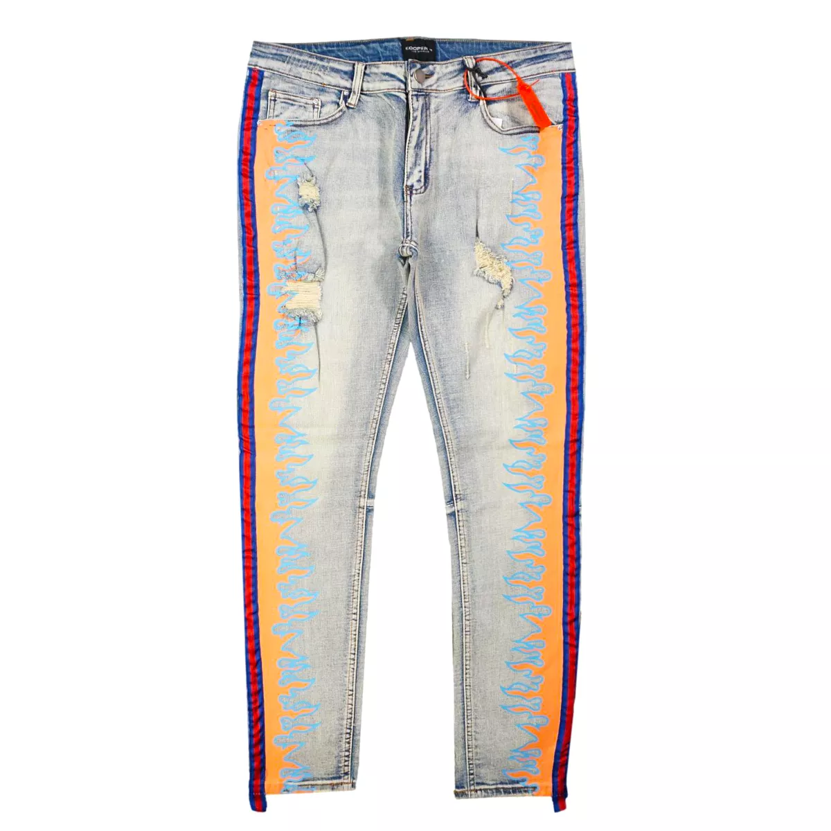 Magma Stripe Jeans (Pink/Baby Blue) /C2