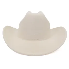 Men and Women Winter Solid Pattern Formal Western Jazz Cowboy Hat