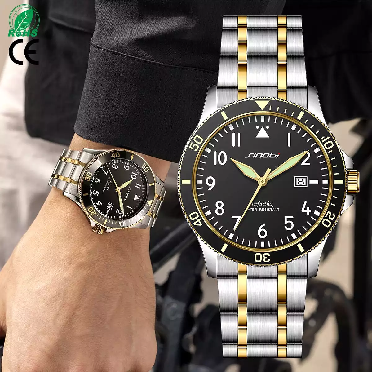 Men Genuine Leather Watch