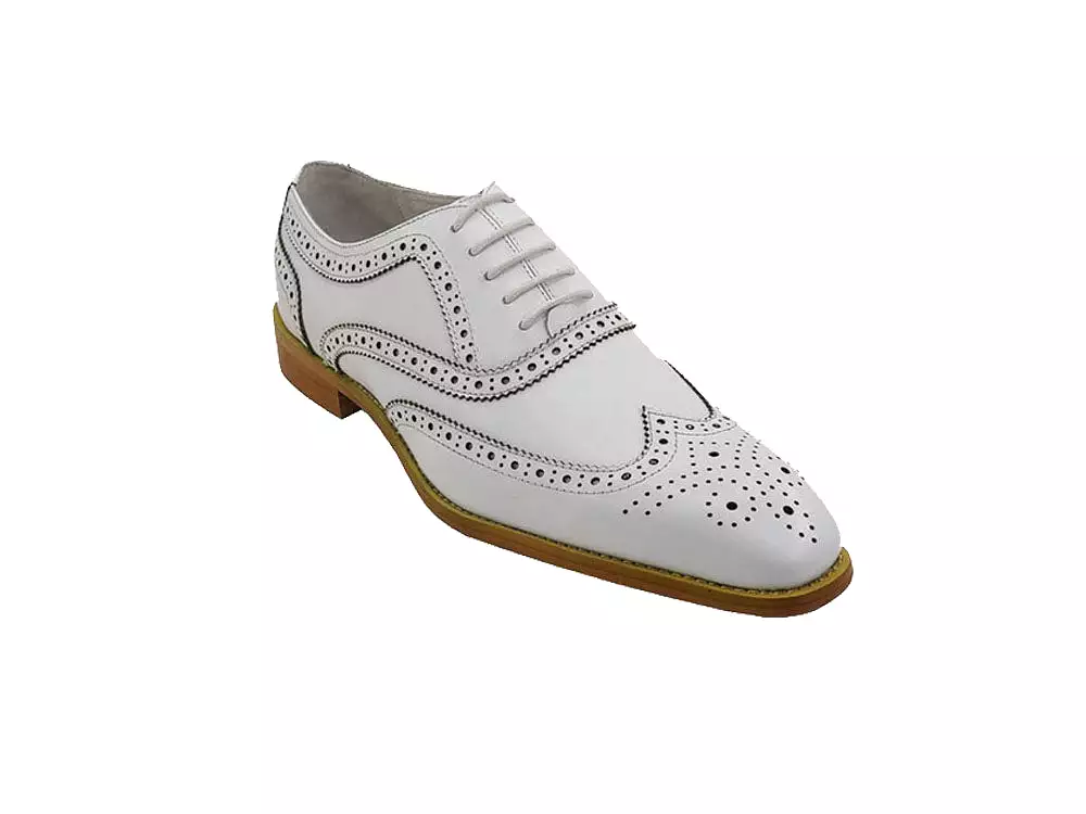 Men Medallion Wingtip Brogue Shoes