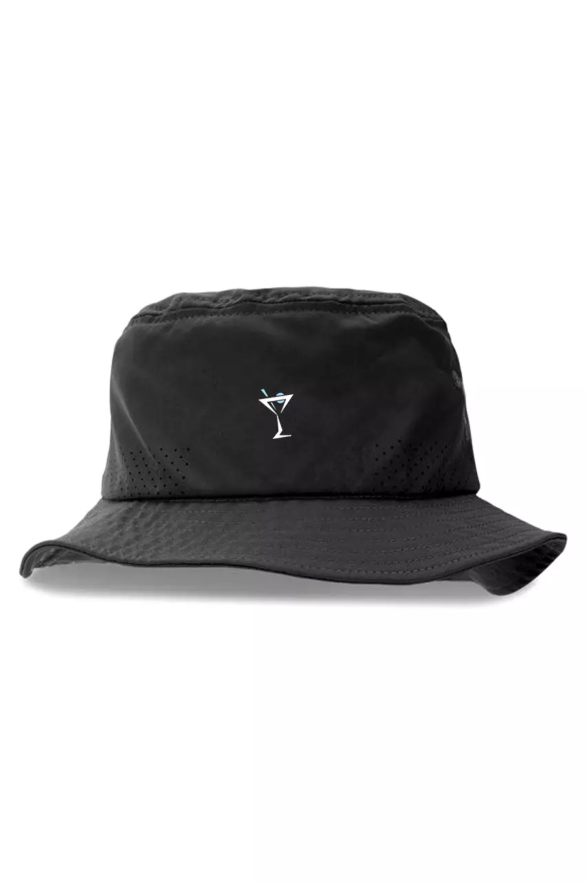 Men's Black Cooling Bucket Hat