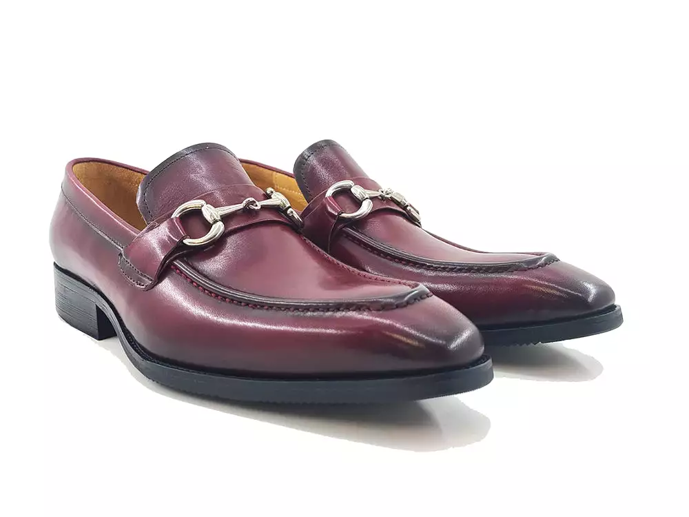 Men's Burnished Signature Buckle Loafer