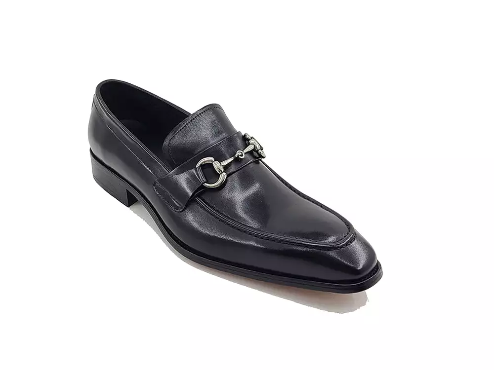 Men's Burnished Signature Buckle Loafer