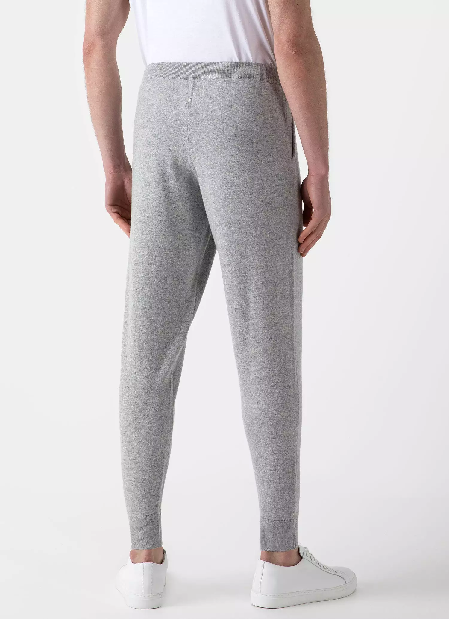 Men's Cashmere Lounge Set in Grey Melange