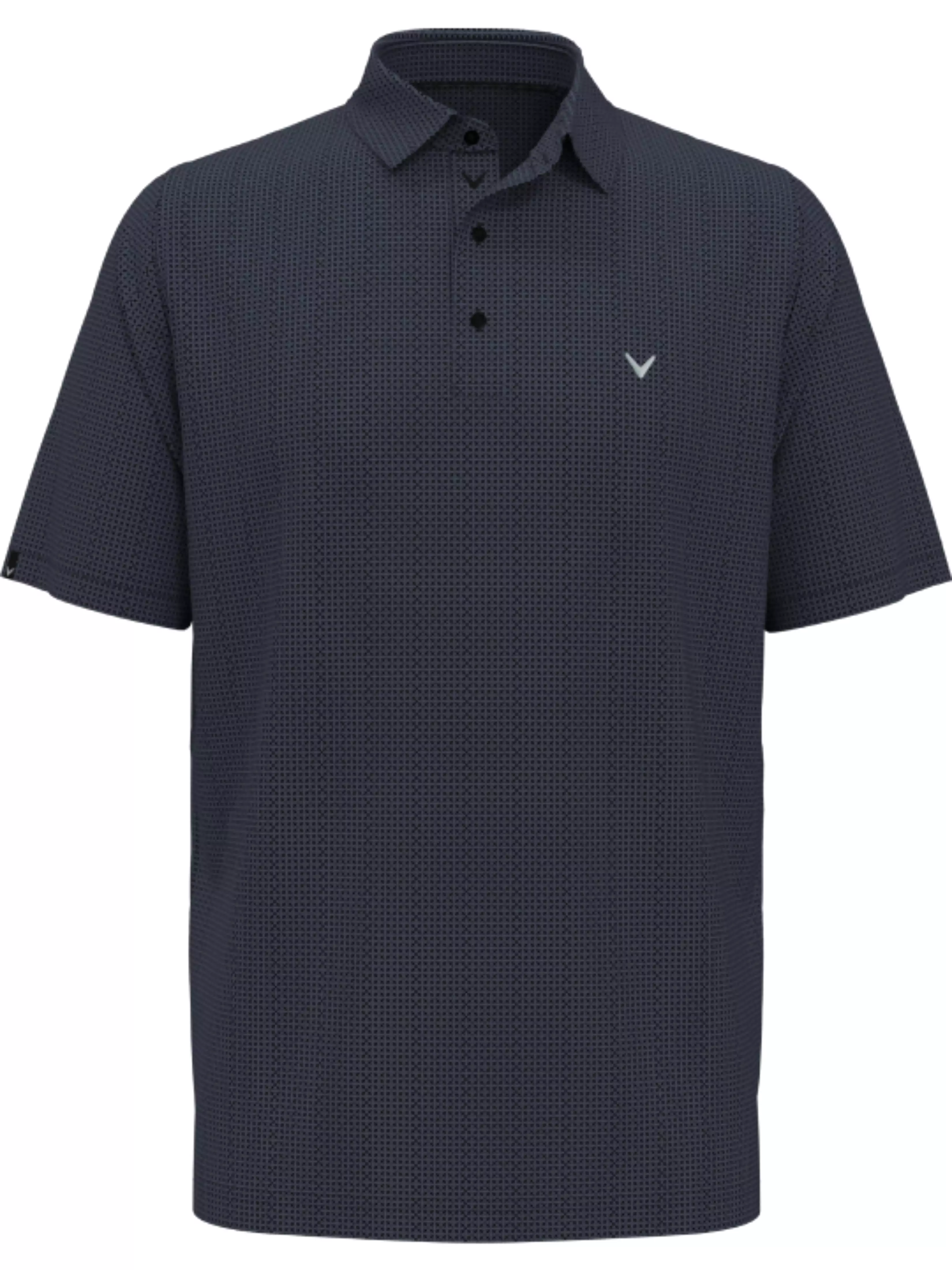 Mens Chevron Foulard Print Golf Polo