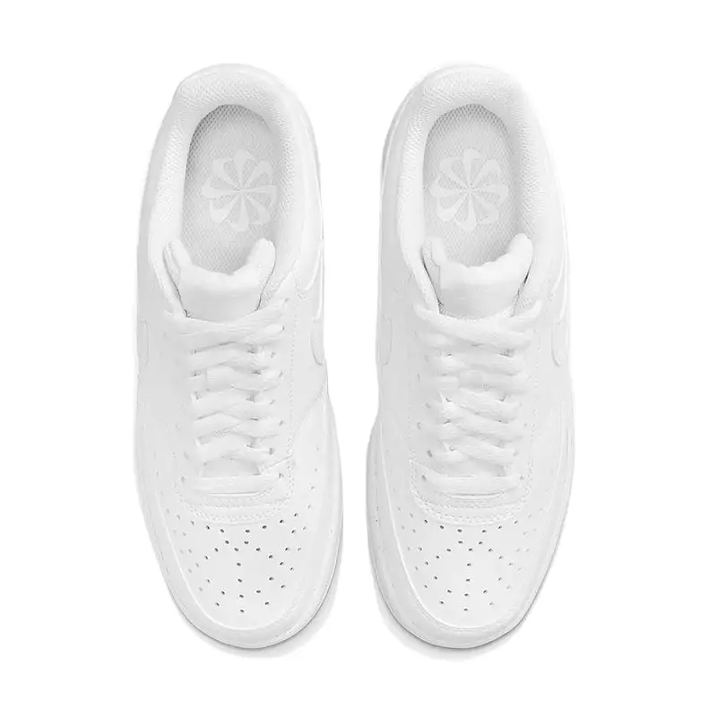 Men's Court Vision Low Next Nature White/White/White