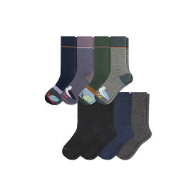 Men's Dress Calf Sock 8-Pack