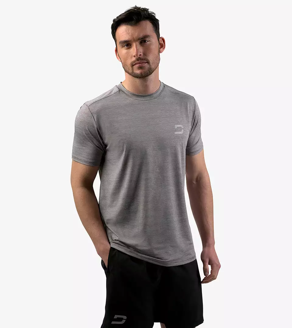 MEN'S FLEK STRETCH SPORTS T-SHIRT - GREY